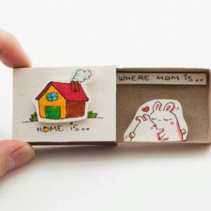 Cute DIY Matchbox Cards for Mothers Day